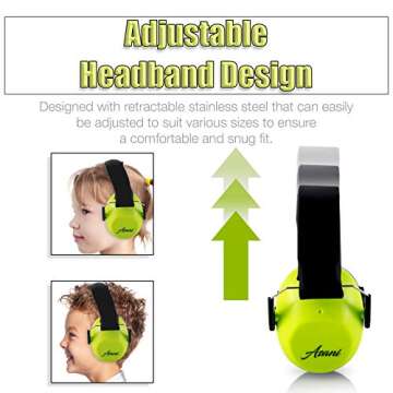 Asani Kids’ Noise Cancelling Ear Muffs for Ultimate Hearing Protection