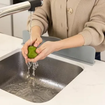 TYOARO Gray Sink Splash Guard with Suction Base