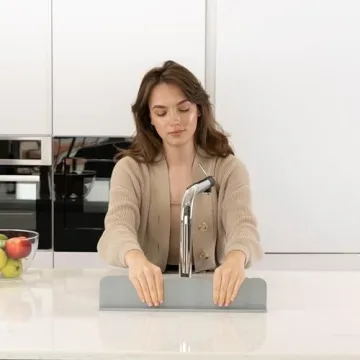 TYOARO Gray Sink Splash Guard with Suction Base