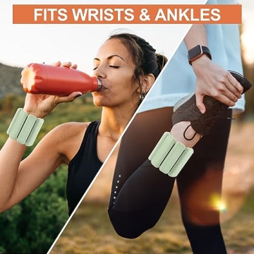 Adjustable 1 lb Wrist Weights Sets for Women - Enhance Fitness