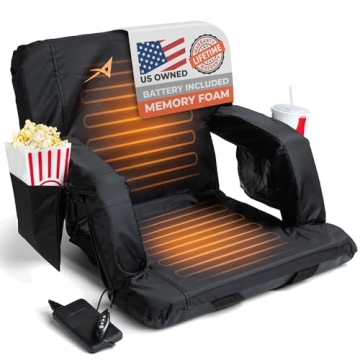 Aceletiqs Heated Stadium Bleacher Seat for Comfort & Warmth