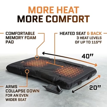 Aceletiqs Heated Stadium Bleacher Seat for Comfort & Warmth