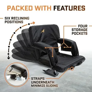 Aceletiqs Heated Stadium Bleacher Seat for Comfort & Warmth