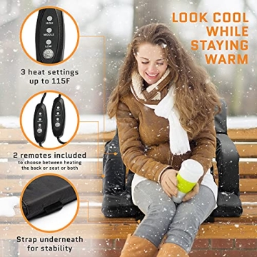 Aceletiqs Heated Stadium Bleacher Seat for Comfort & Warmth