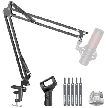 InnoGear Boom Arm Microphone Mic Stand for Blue Yeti HyperX QuadCast and More