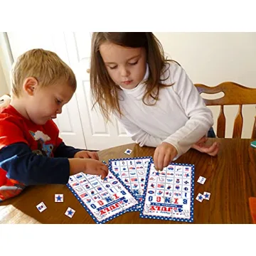 Patriotic 32 Players 4th of July Bingo Game Cards