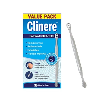 Clinere® Ear Cleaners Club Value Pack, 36 Count Earwax Remover Tool Safely and Gently Cleaning Ear ...