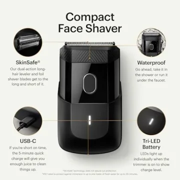 Manscaped Handyman Compact Face Shaver, USB-C Rechargeable