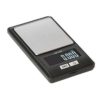 Taylor Digital Portioning Scale, 16OZ/500G, Black