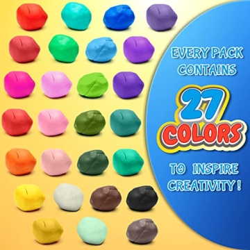 ESSENSON 27 Colors Air Dry Clay Kit for Kids Creative Fun