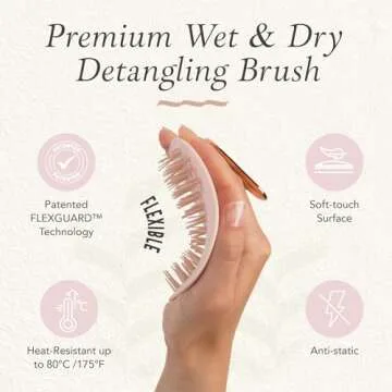 Manta Anti-Breakage Hairbrush for Gentle Detangling