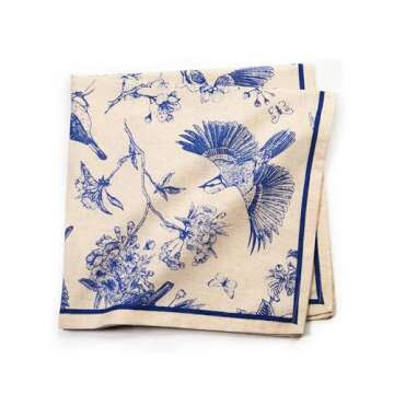 FINGERCRAFT Cloth Napkins Set of 12 for Elegant Dining