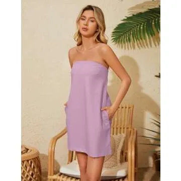 Chic Off Shoulder Beach Mini Dress with Pockets