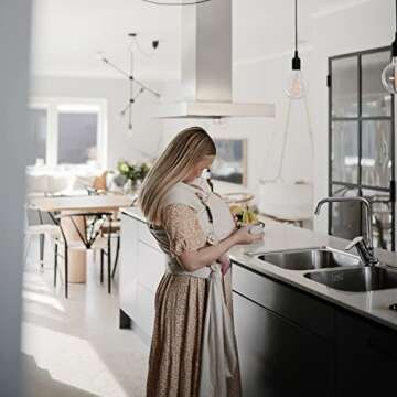 mushie 100% Silicone Baby Pacifier Clip BPA Free | Eva (Black)