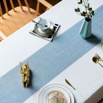 Oubonun Cotton Linen Rectangular Table Cloth, Wrinkle Resistant, Waterproof Tablecloth, Washable Farmhouse Table Cover with Tassels for Kitchen Dining Party, 55''x70'', 4-6 Seats, Beige