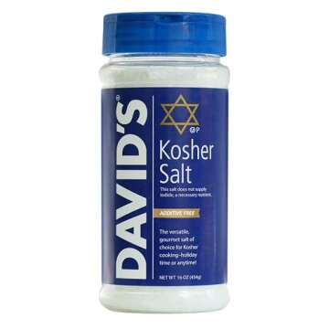 Davids Kosher Salt Canister | 16 Ounce Pure Flavor for Cooking