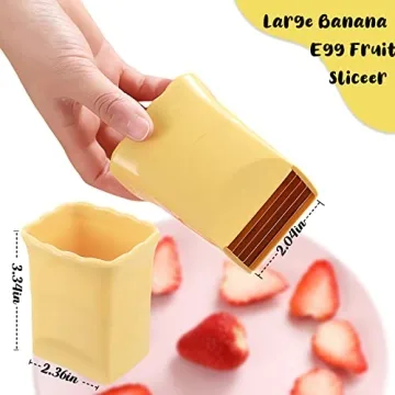 2 Pack Cup Slicers | Egg Slicers | banana slicers | Strawberry Cutter | Quickly Making Fruit Vegetable Salad | Creative Kitchen Gadget COKSDUPID