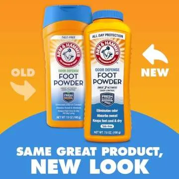 Arm & Hammer Foot Powder for Shoes & Feet, Talc-Free Odor & Moisture Control for Men & Women, 7 oz (3 Pack)