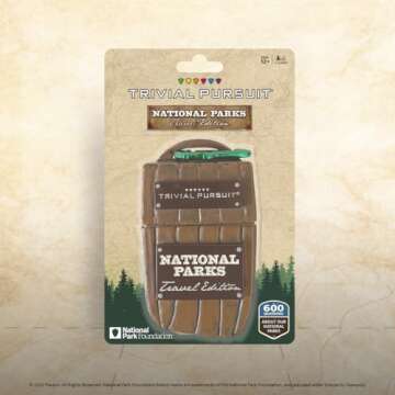 USAopoly Trivial Pursuit: National Park 100th Anniversary | Celebrating the National Park Service Centennial | 600 Trivia Questions & Fun Facts | Perfect Trivial Pursuit Travel Game for Families