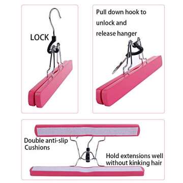 RJM Portable Wig Hair Extension Storage Bag with Hanger