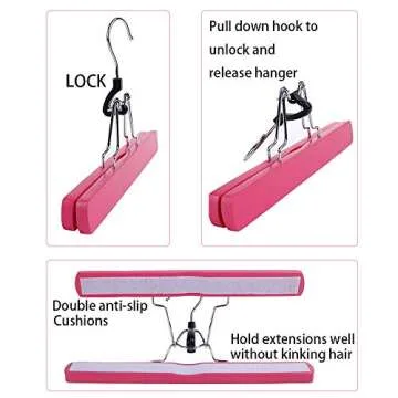 RJM Portable Wig Hair Extension Storage Bag with Hanger