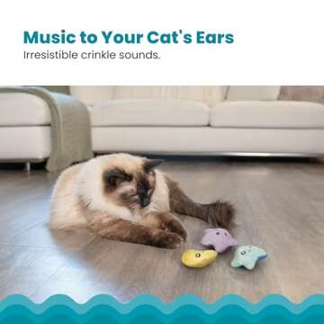 Catstages Toss 'N Twinkle Catnip Cat Toys - 3 Pack