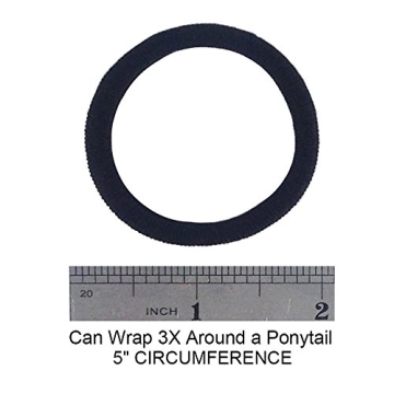 J-MEE Seamless Cotton Hair Ties for Thick Hair - 100PCS