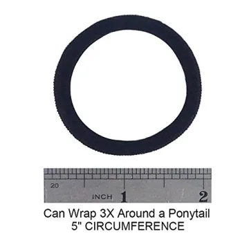 J-MEE Seamless Cotton Hair Ties for Thick Hair - 100PCS