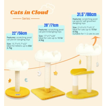 Happi N Pets Cloud Cat Tree for Kittens and Adult Cats