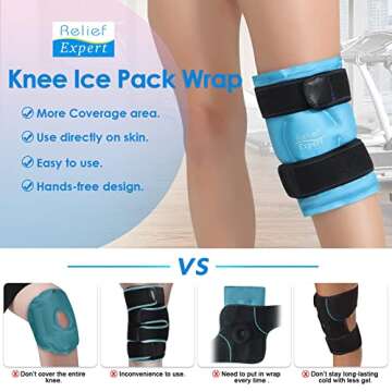 Relief Expert Ice Pack for Knee Recovery and Pain Relief