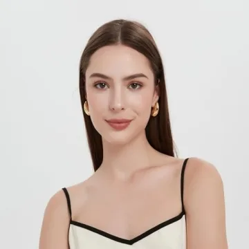 Gold Tear Drop Earrings for Stylish Women - Lightweight & Elegant