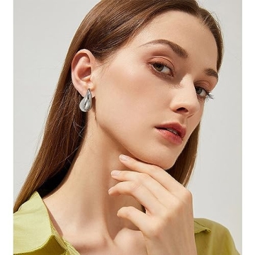 Gold Tear Drop Earrings for Stylish Women - Lightweight & Elegant