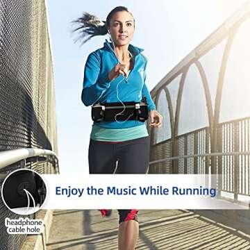 LotFancy Hydration Belt for Runners with Water Bottles