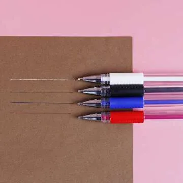 4 Pieces Heat Erase Pens with 40 Heat Erasable Fabric Refills Marking for Sewing, Quilting and Dress...