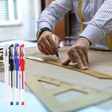 4 Pieces Heat Erase Pens with 40 Heat Erasable Fabric Refills Marking for Sewing, Quilting and Dressmaking(4 Colors)