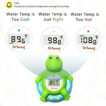 Doli Yearning Baby Bath Thermometer | Safe & Cute Frog Design