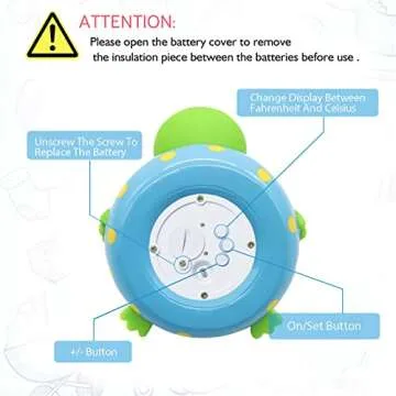 Doli Yearning Baby Bath Thermometer | Safe & Cute Frog Design