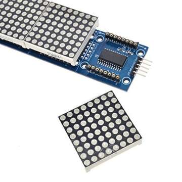 Beaster MAX7219 Dot Matrix Module 4 in 1 Display for Arduino Microcontroller with 5Pin Line