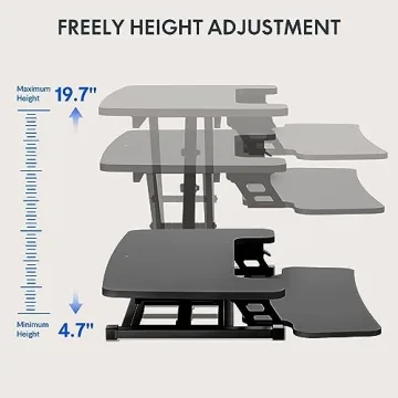 FLEXISPOT 35in Height Adjustable Desk Converter
