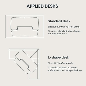 FLEXISPOT 35in Height Adjustable Desk Converter