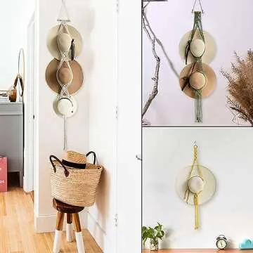 Bohemian Hat Rack - Stylish Organizer for Wall Storage
