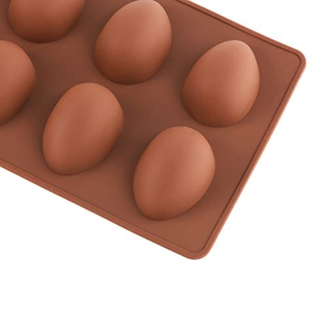 Mirenlife 8 Cavity Silicone Egg Pan for Baking and Crafting
