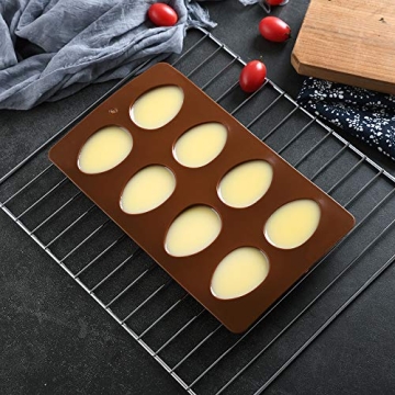 Mirenlife 8 Cavity Silicone Egg Pan for Baking and Crafting