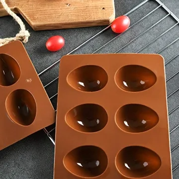 Mirenlife 8 Cavity Silicone Egg Pan for Baking and Crafting