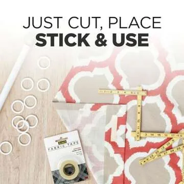 Scotch Removable Fabric Tape, 3/4 in x 180 in, 1-Roll, Removable and Double Sided