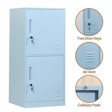 DAYTOYS Kids Metal Storage Locker - Durable & Stylish