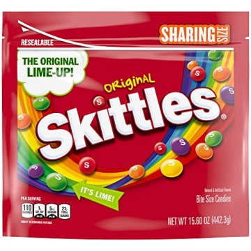 SKITTLES Original Valentine's Day Chewy Candy, Sharing Size, 15.6 oz Bag