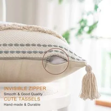 Stylish BUIOVBEY Boho Pillow Covers Set of 2