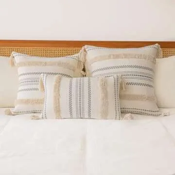 Stylish BUIOVBEY Boho Pillow Covers Set of 2