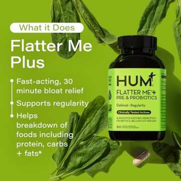 HUM Flatter Me Digestive Enzymes - Bloat Relief & Health
